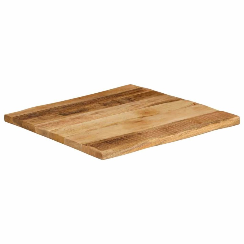 Dessus de table bord vivant 40x40x2,5 cm bois de manguier brut 561069561069