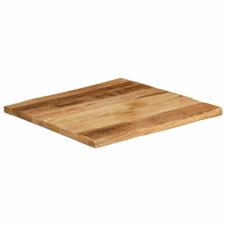 Dessus de table bord vivant 40x40x2,5 cm bois de manguier brut 561069561069
