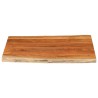 Dessus de table 100x80x3,8 cm rectangulaire bois massif acacia 561070561070