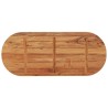 Dessus de table 140x60x2,5 cm ovale bois massif d'acacia 561075561075