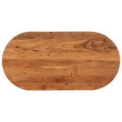 Dessus de table 80x40x3,8 cm ovale bois massif d'acacia 561076561076