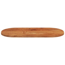Dessus de table 80x40x3,8 cm ovale bois massif d'acacia 561076561076