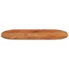 Dessus de table 80x40x3,8 cm ovale bois massif d'acacia 561076561076