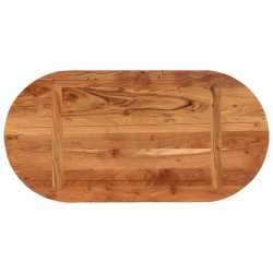 Dessus de table 80x40x3,8 cm ovale bois massif d'acacia 561076561076