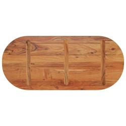 Dessus de table 90x40x3,8 cm ovale bois massif d'acacia 561077561077