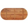 Dessus de table 90x40x3,8 cm ovale bois massif d'acacia 561077561077