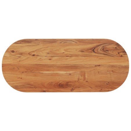 Dessus de table 100x40x3,8 cm ovale bois massif d'acacia 561078561078
