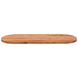 Dessus de table 100x40x3,8 cm ovale bois massif d'acacia 561078561078