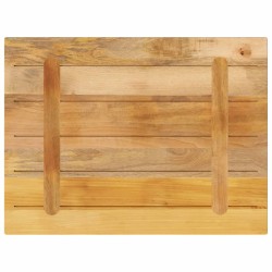Dessus de table rectangulaire bois massif de manguier brut 561080561080