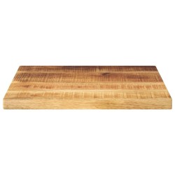 Dessus de table 60x60x2,5 cm carré bois massif de manguier brut 561081561081