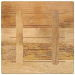 Dessus de table 60x60x2,5 cm carré bois massif de manguier brut 561081561081