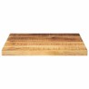 Dessus de table 50x50x2,5 cm carré bois massif de manguier brut 561092561092