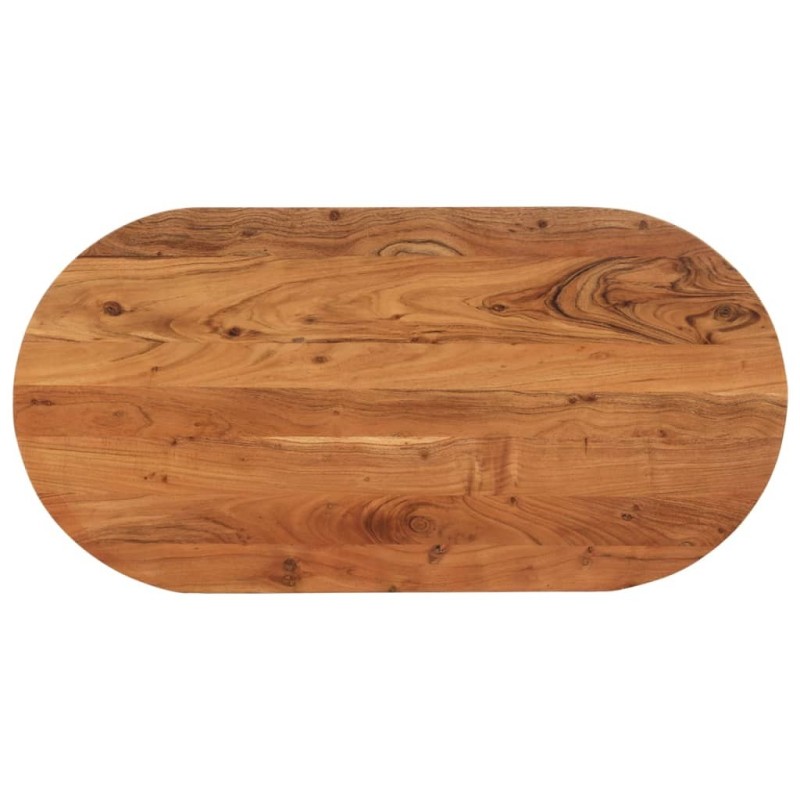 Dessus de table 100x50x2,5 cm ovale bois massif d'acacia 561094561094