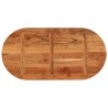 Dessus de table 100x50x2,5 cm ovale bois massif d'acacia 561094561094