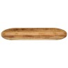 Dessus de table 100x50x2,5cm ovale bois massif de manguier brut 561096561096