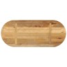Dessus de table 80x40x3,8 cm ovale bois massif de manguier brut 561099561099