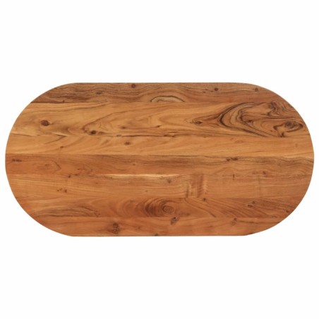 Dessus de table 80x40x2,5 cm ovale bois massif d'acacia 561102561102