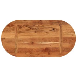 Dessus de table 80x40x2,5 cm ovale bois massif d'acacia 561102561102