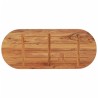 Dessus de table 120x50x3,8 cm ovale bois massif d'acacia 561103561103