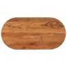 Dessus de table 120x60x3,8 cm ovale bois massif d'acacia 561105561105