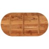 Dessus de table 120x60x3,8 cm ovale bois massif d'acacia 561105561105