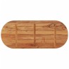 Dessus de table 140x60x3,8 cm ovale bois massif d'acacia 561106561106