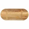 Dessus de table 80x40x2,5 cm ovale bois massif de manguier brut 561107561107