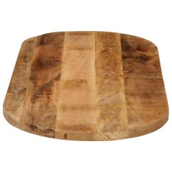 Dessus de table 140x60x2,5cm ovale bois massif de manguier brut 561108561108