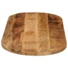 Dessus de table 140x60x2,5cm ovale bois massif de manguier brut 561108561108
