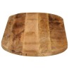 Dessus de table 120x60x2,5cm ovale bois massif de manguier brut 561110561110