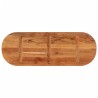 Dessus de table 110x40x3,8 cm ovale bois massif d'acacia 561114561114