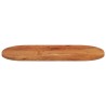 Dessus de table 100x50x3,8 cm ovale bois massif d'acacia 561119561119