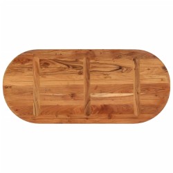 Dessus de table 110x50x3,8 cm ovale bois massif d'acacia 561120561120