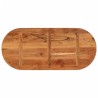 Dessus de table 110x50x3,8 cm ovale bois massif d'acacia 561120561120