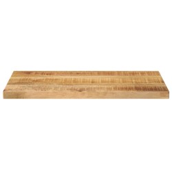 Dessus de table rectangulaire bois massif de manguier brut 561125561125