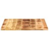 Dessus de table 70x70x1,5 cm carré bois massif de manguier brut 561137561137