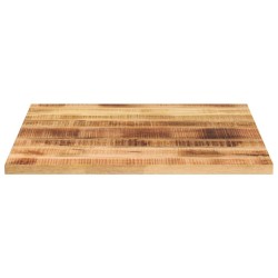 Dessus de table 80x80x2,5 cm carré bois massif manguier brut 561138561138