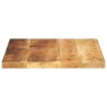 Dessus de table 40x40x3,8 cm carré bois massif de manguier brut 561170561170