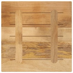 Dessus de table 40x40x3,8 cm carré bois massif de manguier brut 561170561170