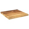 Dessus de table 40x40x2,5 cm carré bois massif de manguier brut 561180561180