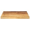 Dessus de table 40x40x2,5 cm carré bois massif de manguier brut 561180561180