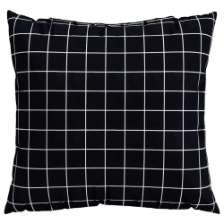 Coussins Éparpillés À carreaux 4 pcs Carreaux Noirs 40 x 40 cm 561186561186