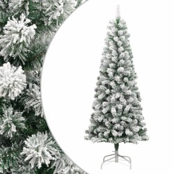Sapin de Noël artificiel à charnières avec neige floquée 240 cm 561187561187