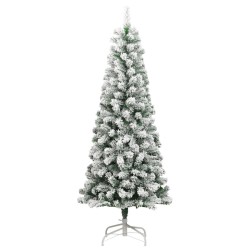 Sapin de Noël artificiel à charnières avec neige floquée 240 cm 561187561187