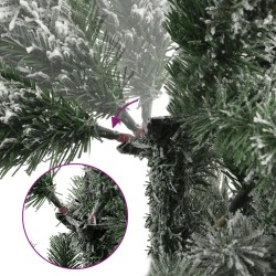 Sapin de Noël artificiel à charnières avec neige floquée 240 cm 561187561187