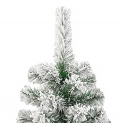 Sapin de Noël artificiel à charnières avec neige floquée 240 cm 561187561187