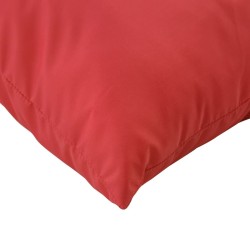 Coussins de canapé lot de 4 rouge 40x40 cm tissu 561195561195