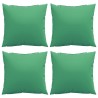 Coussins de canapé lot de 4 vert 40x40 cm tissu 561196561196