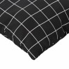 Coussins Éparpillés À carreaux 4 pcs Carreaux Noirs 50 x 50 cm 561197561197