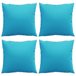 Coussins Éparpillés Uni 4 pcs Turquoise 40 x 40 cm 561198561198